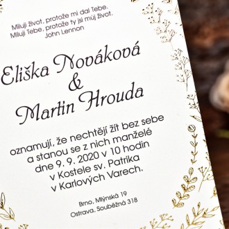 Svatební oznámení FO1220