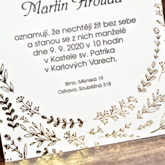 Svatební oznámení FO1220
