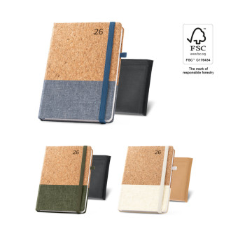 QUENTAL A5. Diář z korku a lnu
