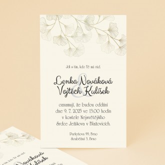 Svatební oznámení FO1236
