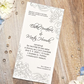 Svatební oznámení FO1238