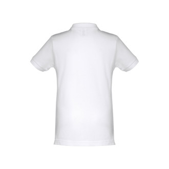 THC ADAM KIDS WH II. Dětské polo tričko s krátkým rukávem (unisex). Bílá barva