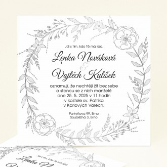 Svatební oznámení FO1243