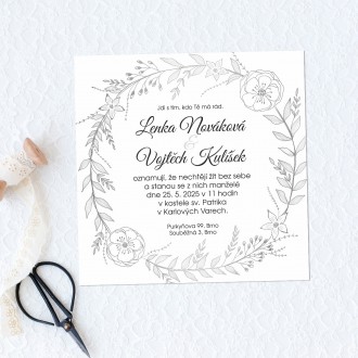 Svatební oznámení FO1243
