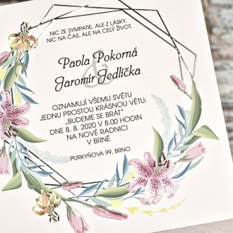 Svatební oznámení FO1259