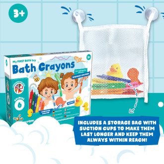 BATH CRAYONS. Vzdělávací hračky pro děti