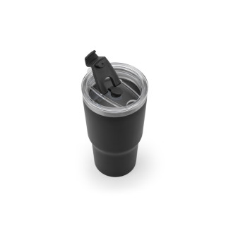 JOYNER M. Kompaktní cestovní hrnek z nerezové oceli (91 % recyklovaný) s vakuově izolovanou dvojitou stěnou a matným povrchem 600 ml