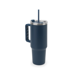 JOYNER XL. Velký cestovní hrnek z nerezové oceli (91 % recyklovaný) s vakuově izolovanou dvojitou stěnou a matným povrchem 1300 ml