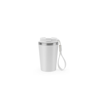 SPITZ. Cestovní hrnek z nerezové oceli (90 % rSS) s dvojitou stěnou a matným povrchem 460 ml