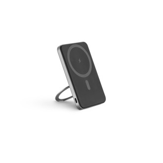 WARSHEL 5. Magnetická powerbanka 5 000 mAh s 15W superrychlou bezdrátovou nabíječkou z recyklovaného ABS (100% rABS) se stojánkem