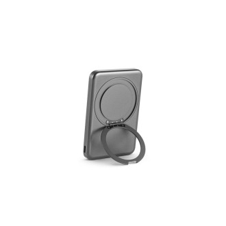 WARSHEL 5. Magnetická powerbanka 5 000 mAh s 15W superrychlou bezdrátovou nabíječkou z recyklovaného ABS (100% rABS) se stojánkem