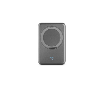 WARSHEL 10. Magnetická powerbanka 10 000 mAh s 15W superrychlou bezdrátovou nabíječkou z recyklovaného ABS (100% rABS) se stojánkem