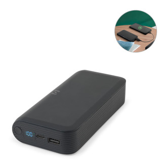 BECKER 20. Powerbanka 20 000 mAh z recyklovaného ABS (100% rABS) s 15W superrychlou bezdrátovou nabíječkou