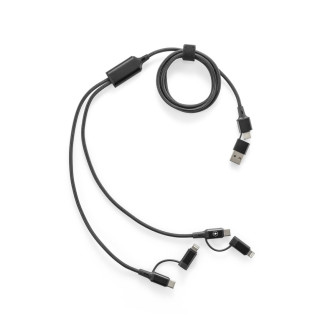 BERTOZZI. Superrychlý USB kabel 6 v 1 vyrobený z hliníku a recyklovaného PET