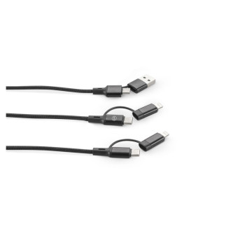 BERTOZZI. Superrychlý USB kabel 6 v 1 vyrobený z hliníku a recyklovaného PET