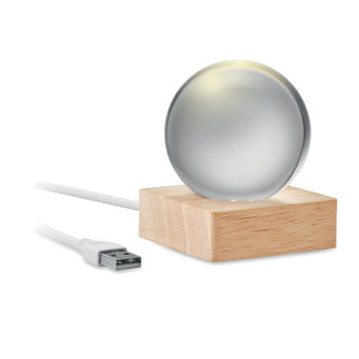 LIGHT, Skleněná koule s LED