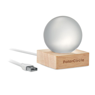 LIGHT, Skleněná koule s LED