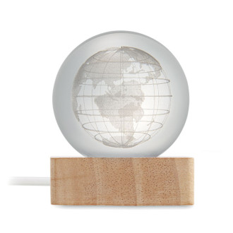 GLOBE LIGHT, Skleněný globus s LED
