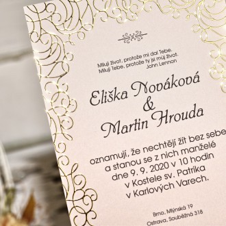 Svatební oznámení FO1291