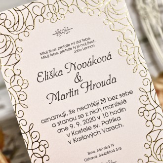 Svatební oznámení FO1291