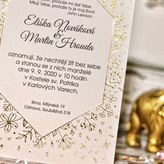 Svatební oznámení FO1292