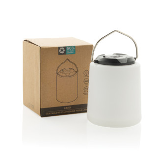 Přenosná USB LED stolní lampa Limio z RCS RPET