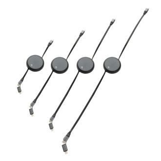 Recyklovaný hliníkový zatahovací 2v1 kabel 240W Terra z RCS