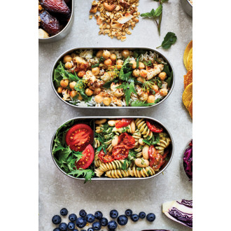 Nerezový dvojitý Bento box Black+Blum