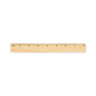 RULER20, Dřevěné pravítko 20 cm
