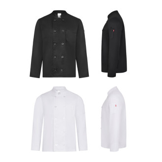 VL BACO. Kuchařská bunda s dlouhými rukávy (190 g/m2)