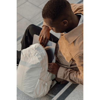 Batoh Urban KENTO z RCS recykl. nylonu s předním zipem