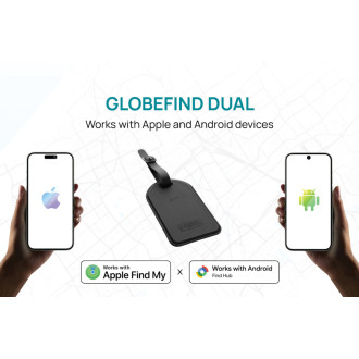 Zavazadlový štítek Globefind Dual s lokátorem po světě z RCS