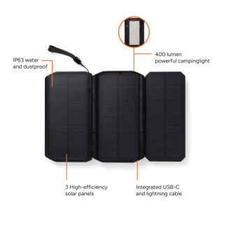 Solární powerbanka se 3 panely Nordic Drift Titan 10.000mAh