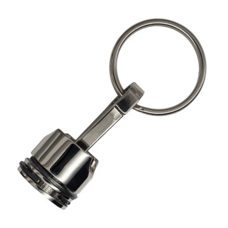 PISTON kovový přívěsek na klíče, stříbrná
