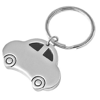 AUTO kovový přívěsek na klíče, stříbrná