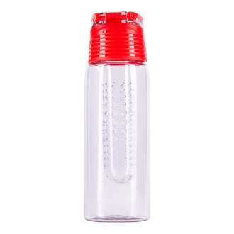 FRUTELLO sportovní lahev 700 ml s infuzérem, červená/transparentní