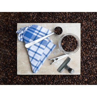 KAFFI sada odměrky a kuchyňských klipů, stříbrná