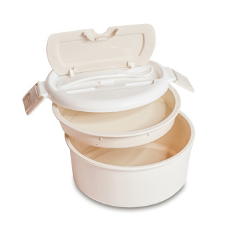 TASTYWAY kulatá krabička na jídlo 1000 ml, béžová
