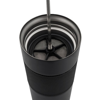 ASPET termohrnek s french press 450 ml, černá