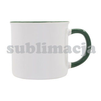 ARS keramický hrnek na sublimaci 400 ml, tmavě zelená