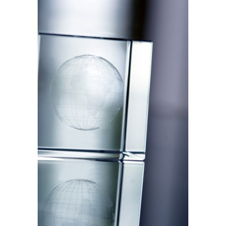 skleněné těžítko, vhodné pro 3d laser