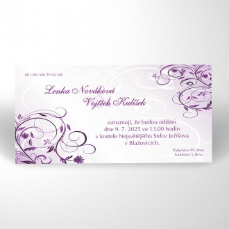 Svatební oznámení KL1714