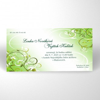 Svatební oznámení KL1704