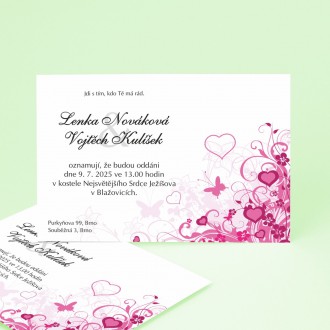 Svatební oznámení KL1706