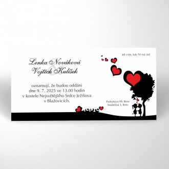 Svatební oznámení KL1712