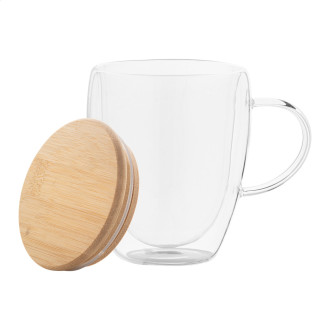 skleněný termo hrnek