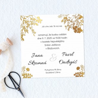 Svatební oznámení FO1333