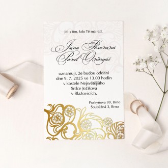 Svatební oznámení FO1338