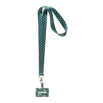lanyard RPET s držákem na mobilní telefon