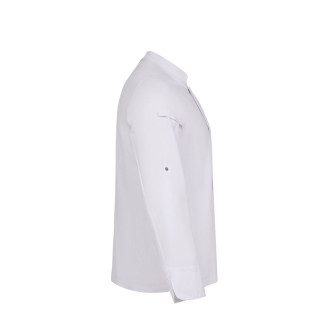 VL AGNI. Unisexová kuchyňská bunda (190 g/m²) z bavlny (35 %) a recyklovaného polyesteru (65 %)